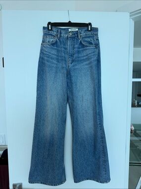 Reformation Cary High Rise Slouchy Wide Leg Jeans Size 27 Colorado Wash